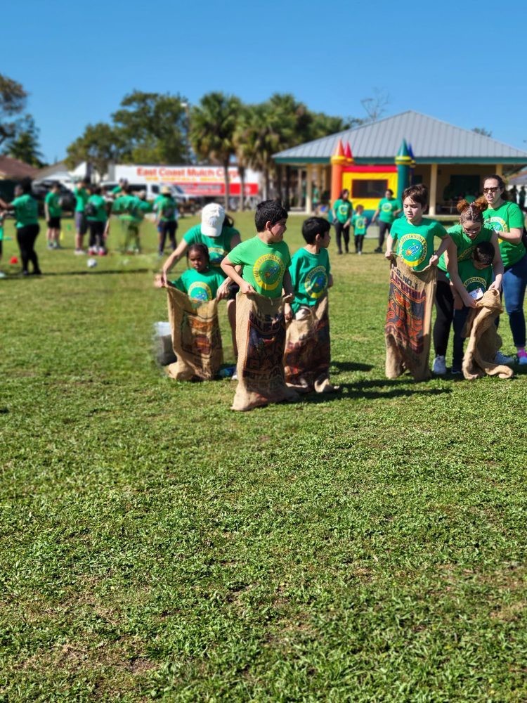 BEA students at an outdoor field day